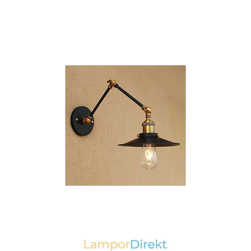Vägglampa Mässing Vintage Industriell Vägglampa Ljus Hembelysning Inomhusdekor Vägglampa