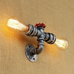 Country Retro Painting Feature För Mini Style Ambient Light Wall Sconces Wall Light
