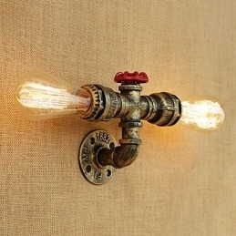 Country Retro Painting Feature För Mini Style Ambient Light Wall Sconces Wall Light
