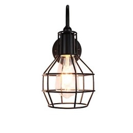 Vägglampa Vägglampor Väggjärn Vägglampa Stum Svart Ljussabel Lampa På Vägg