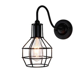 Vägglampa Vägglampor Väggjärn Vägglampa Stum Svart Ljussabel Lampa På Vägg