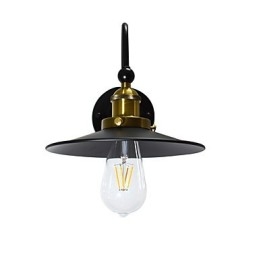 Vägglampa Vägglampor Väggjärn Vägglampa Stum Svart Ljussabel Lampa På Vägg