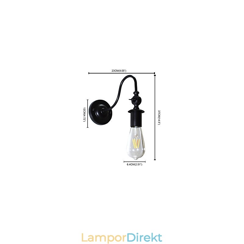 Light Buzz Wall Järn Vägglampa Dumb Black Lightsaber Lamp On Wall