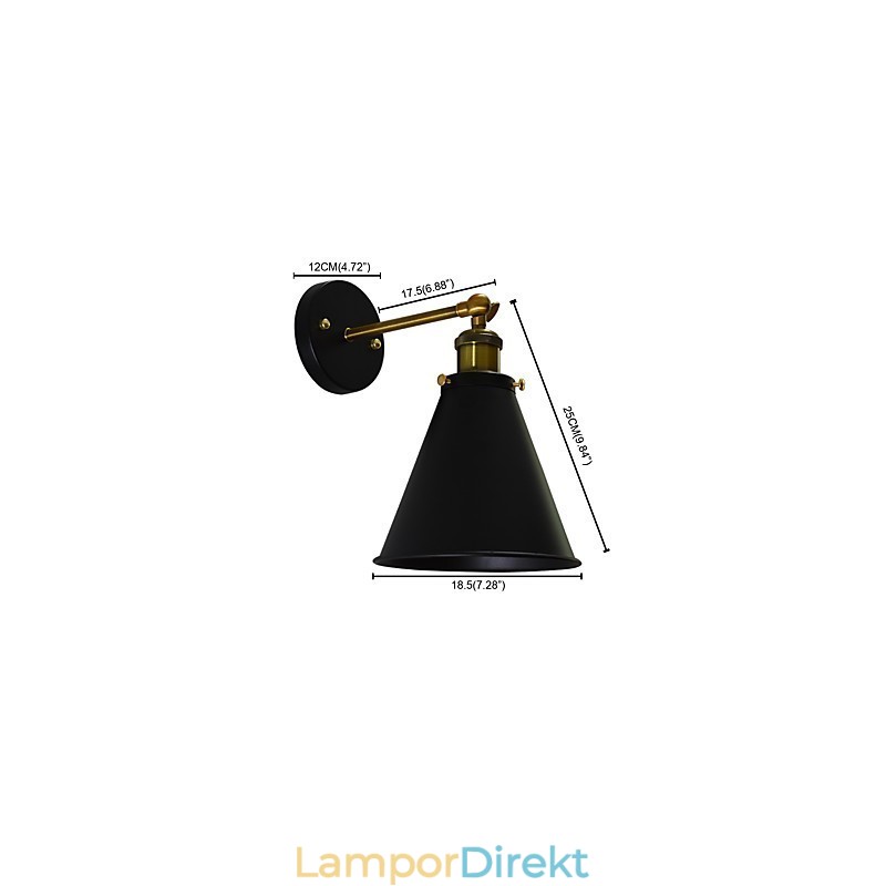 Light Buzz Paint Enkelvägg Järn Vägglampa Dumb Black Lightsaber Lamp On Wall