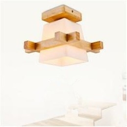 Modern Kinesisk Lampa Vardagsrum Sovrum Veranda Lampa Av Veranda Lampa Trä Konst
