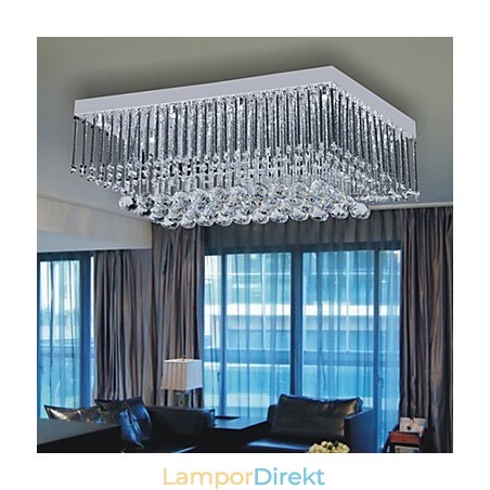 Konstnärlig Taklampa I Kristallpärldesign