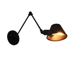 Vägglampa Vägglampor Väggjärn Vägglampa Stum Svart Ljussabel Lampa På Vägg