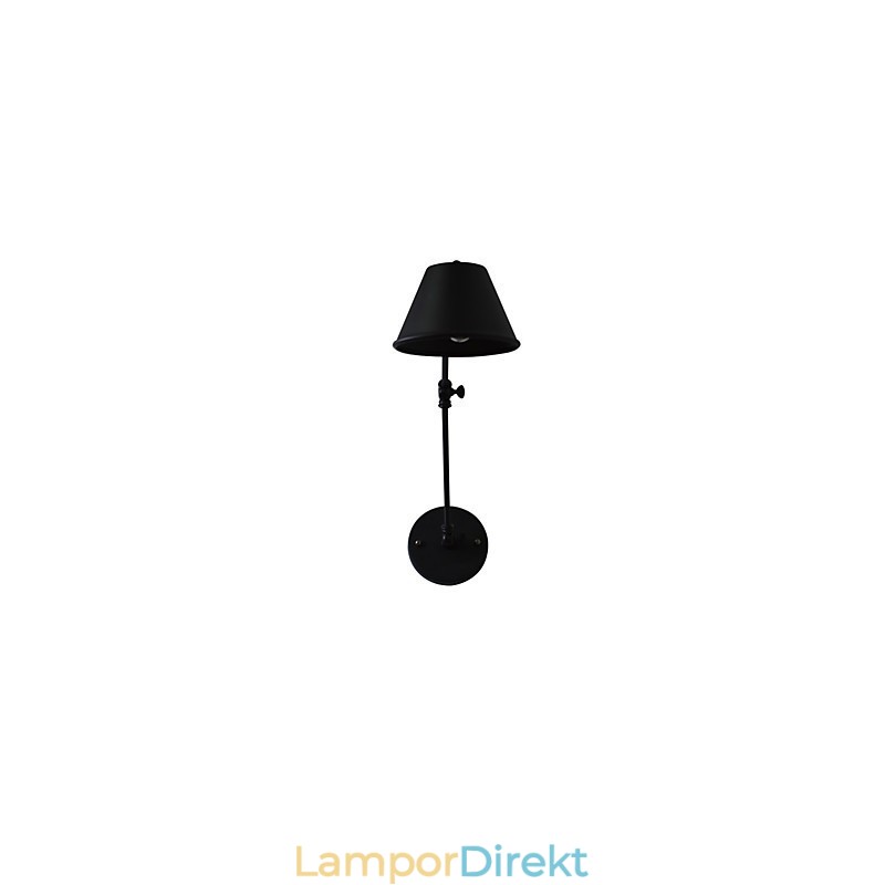 Vägglampa Vägglampor Väggjärn Vägglampa Stum Svart Ljussabel Lampa På Vägg