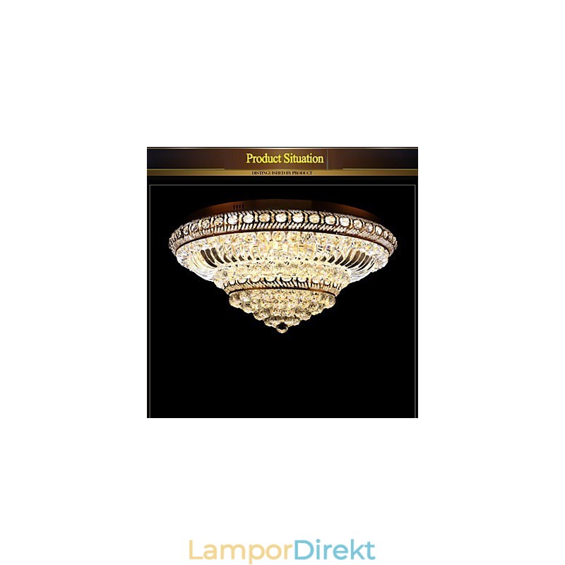 Modern Lyx Crystal Takljus Absorbera Kupolljus Diameter 60Cm