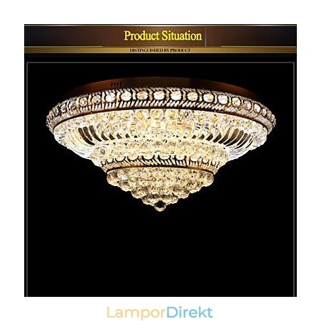 Modern Lyx Crystal Takljus Absorbera Kupolljus Diameter 60Cm