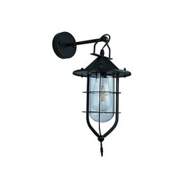 Ljus Målat Stål Vägglampa Stum Svart Amerikansk Kaffe Dekoration Retro Väggljus Ljussabel Lampa På Vägg