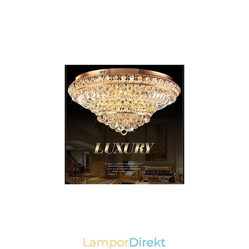 Modern Lyx Crystal Takljus Absorbera Kupolljus Diameter 60Cm