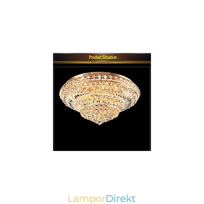 Modern Lyx Crystal Takljus Absorbera Kupolljus Diameter 60Cm