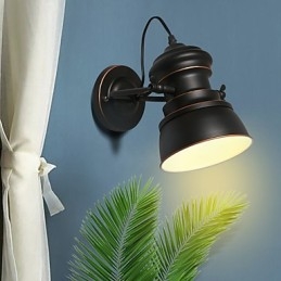 Vintage Metall Vägglampor Industriell Vägglampa Enkelhet Lampa För Cafe Club Bar Belysning