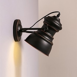 Vintage Metall Vägglampor Industriell Vägglampa Enkelhet Lampa För Cafe Club Bar Belysning