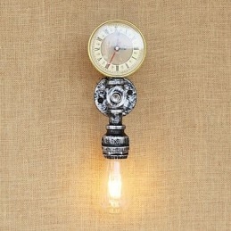 Enkel Country Retro Painting Funktion För Mini Style Ambient Light Wall Sconces Wall Light