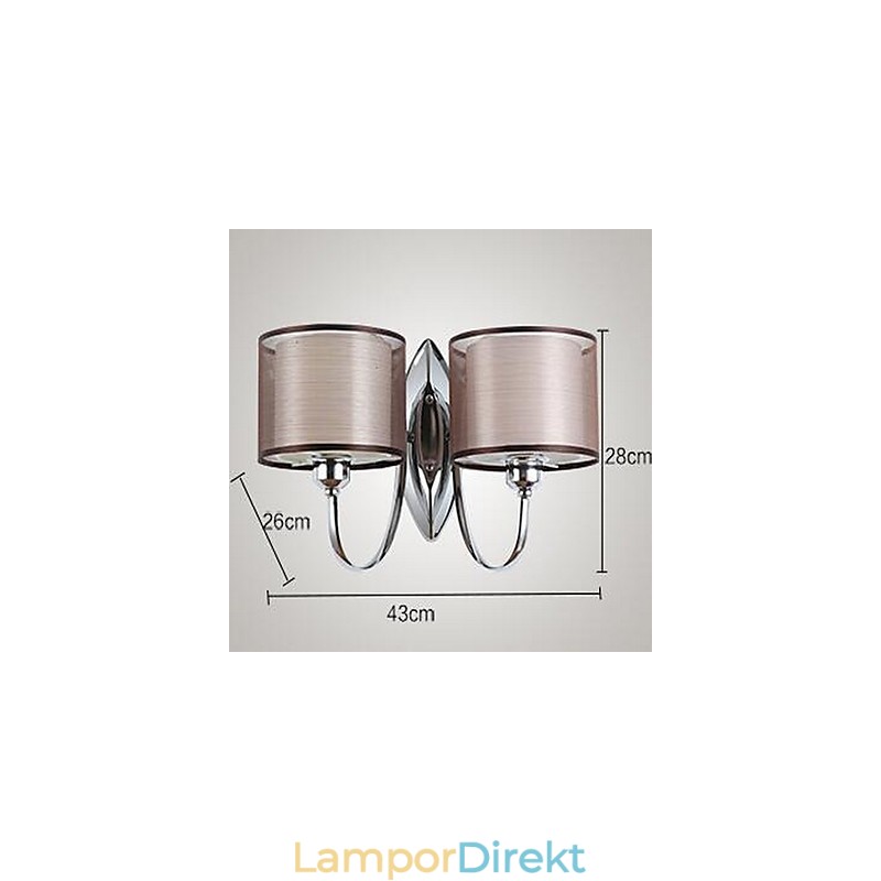 Vintage Elektropläterad Funktion Downlight Vägglampor Vägglampa