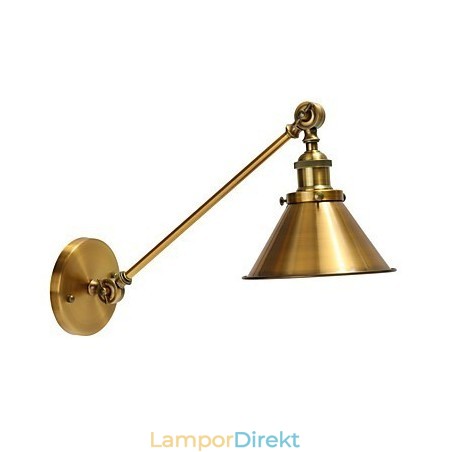 Vintage Metall Vägglampa Monterad Retro Industriell Väggljus Lampskärm Justerbar Nattbelysning Vintage Metall Vägglampa Monterad Retro Industriell Väggljus Lampskärm Justerbar Nattbelysning