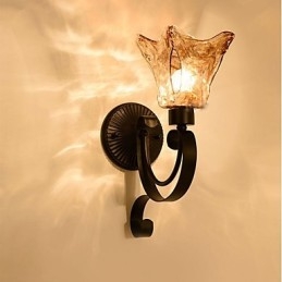 Vägglampa Enkel Vardagsrum Ljusjärn Dekorativt Sovrum Sänglampa Korridorlampa