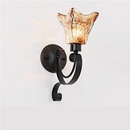Vägglampa Enkel Vardagsrum Ljusjärn Dekorativt Sovrum Sänglampa Korridorlampa