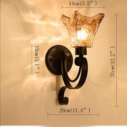 Vägglampa Enkel Vardagsrum Ljusjärn Dekorativt Sovrum Sänglampa Korridorlampa