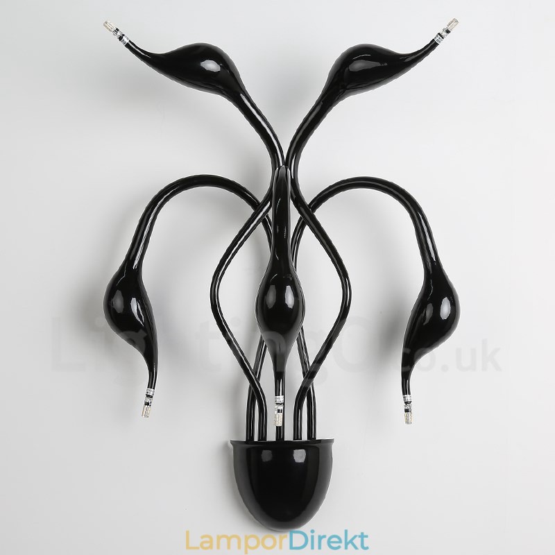 Swan Head Modern Contemporary Multi Colors Ambient Light Wall Sconces Wall Light