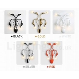 Swan Head Modern Contemporary Multi Colors Ambient Light Wall Sconces Wall Light