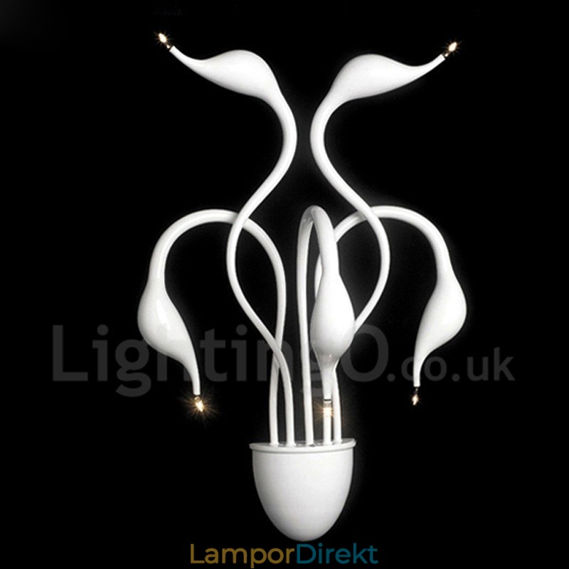 Swan Head Modern Contemporary Multi Colors Ambient Light Wall Sconces Wall Light