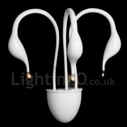 Swan Head Modern Contemporary Multi Colors Ambient Light Wall Sconces Wall Light