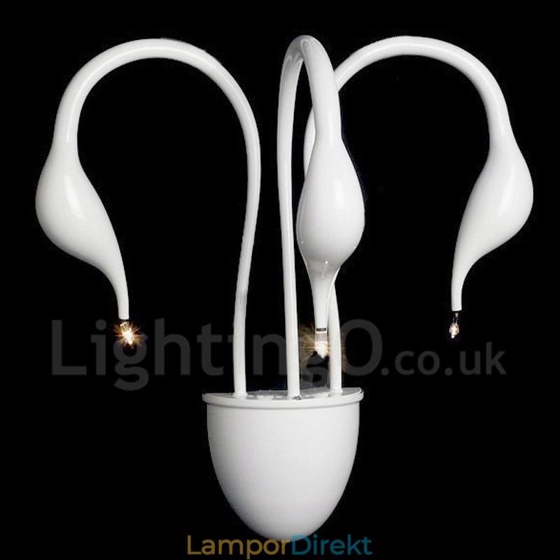 Swan Head Modern Contemporary Multi Colors Ambient Light Wall Sconces Wall Light