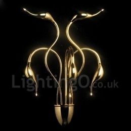 Swan Head Modern Contemporary Multi Colors Ambient Light Wall Sconces Wall Light