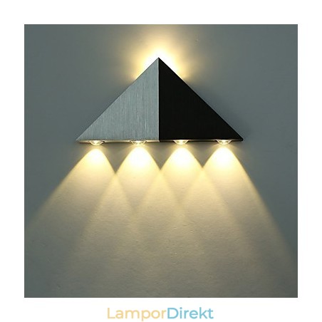 Modern Triangel Vägglampa Ljusarmatur Inomhus Hall Upp Och Ner Vägglampa Spotlight Aluminium Dekorativ Belysning För Studiorestaurang Modern Triangel Vägglampa Ljusarmatur Inomhus Hall Upp Och Ner Vägglampa Spotlight Aluminium Dekorativ Belysning För Studiorestaurang