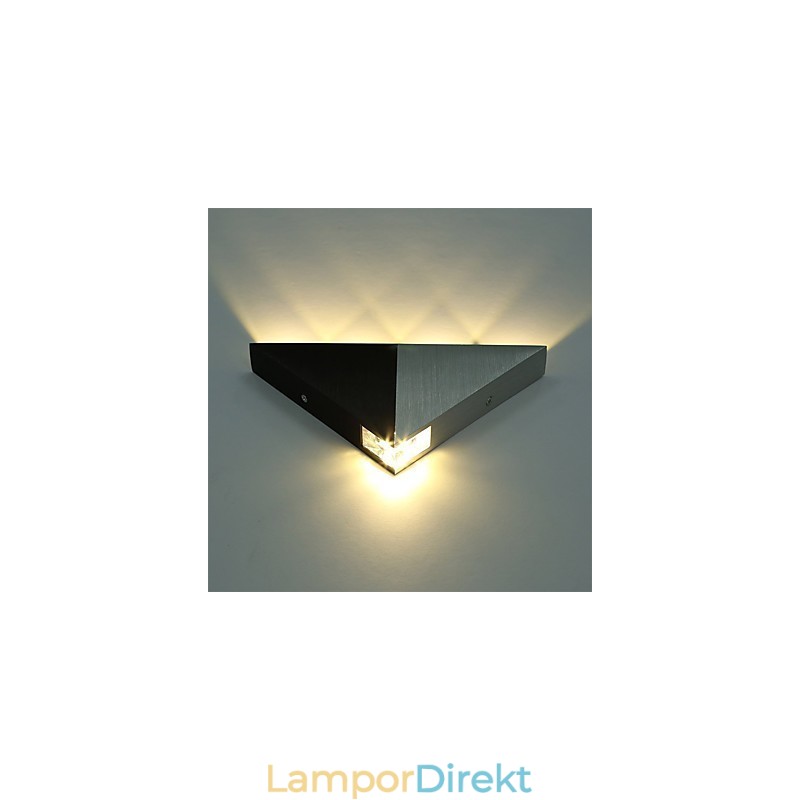 Modern Triangel Vägglampa Ljusarmatur Inomhus Hall Upp Och Ner Vägglampa Spotlight Aluminium Dekorativ Belysning För Studiorestaurang