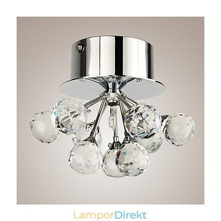 Modern Och Modern Kristall Mini Style Chrome Metal Flush Mount Modern Och Modern Kristall Mini Style Chrome Metal Flush Mount