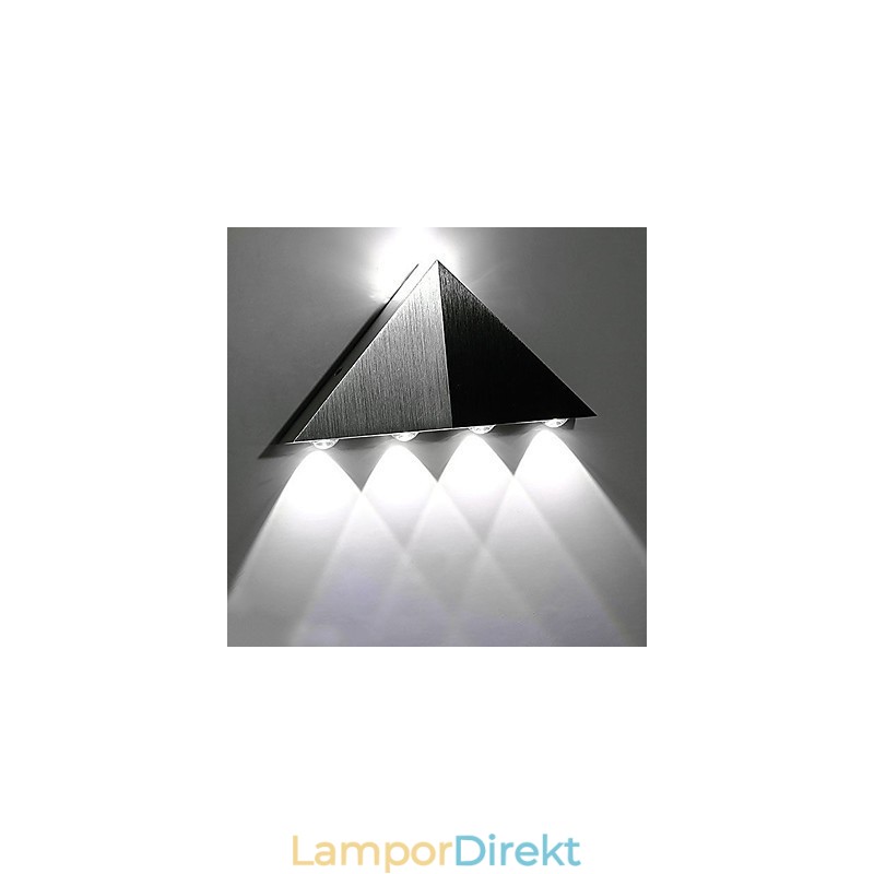 Modern Triangel Vägglampa Ljusarmatur Inomhus Hall Upp Och Ner Vägglampa Spotlight Aluminium Dekorativ Belysning För Studiorestaurang