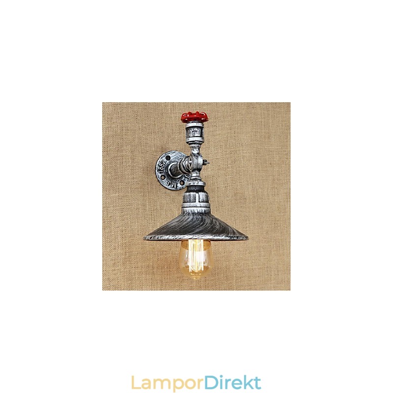 Rustik Lodge Målningsfunktion För Ambient Light Wall Sconces Wall Light Silver