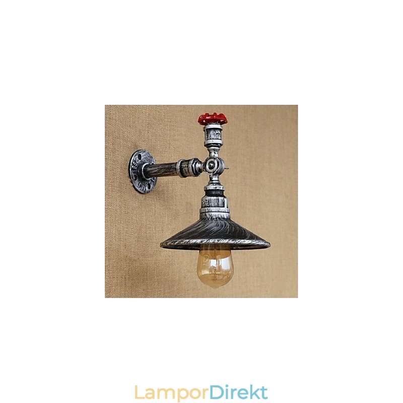 Rustik Lodge Målningsfunktion För Ambient Light Wall Sconces Wall Light Silver