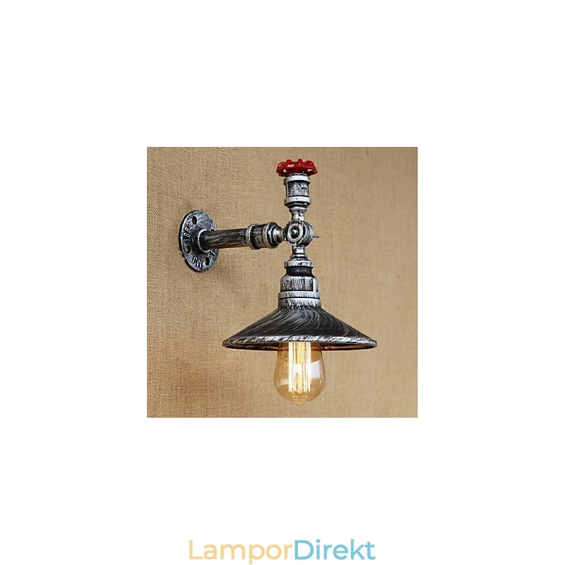 Rustik Lodge Målningsfunktion För Ambient Light Wall Sconces Wall Light Silver