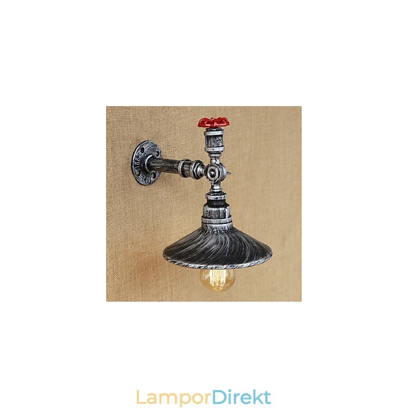 Rustik Lodge Målningsfunktion För Ambient Light Wall Sconces Wall Light Silver