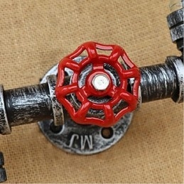 Rustik Lodge Mässing Funktion För Ambient Light Wall Sconces Väggljusblå