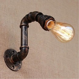 Nostalgi Enkel Vattenpipa Dekorativ Liten Vägglampa Vägglampa