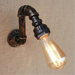 Nostalgi Enkel Vattenpipa Dekorativ Liten Vägglampa Vägglampa