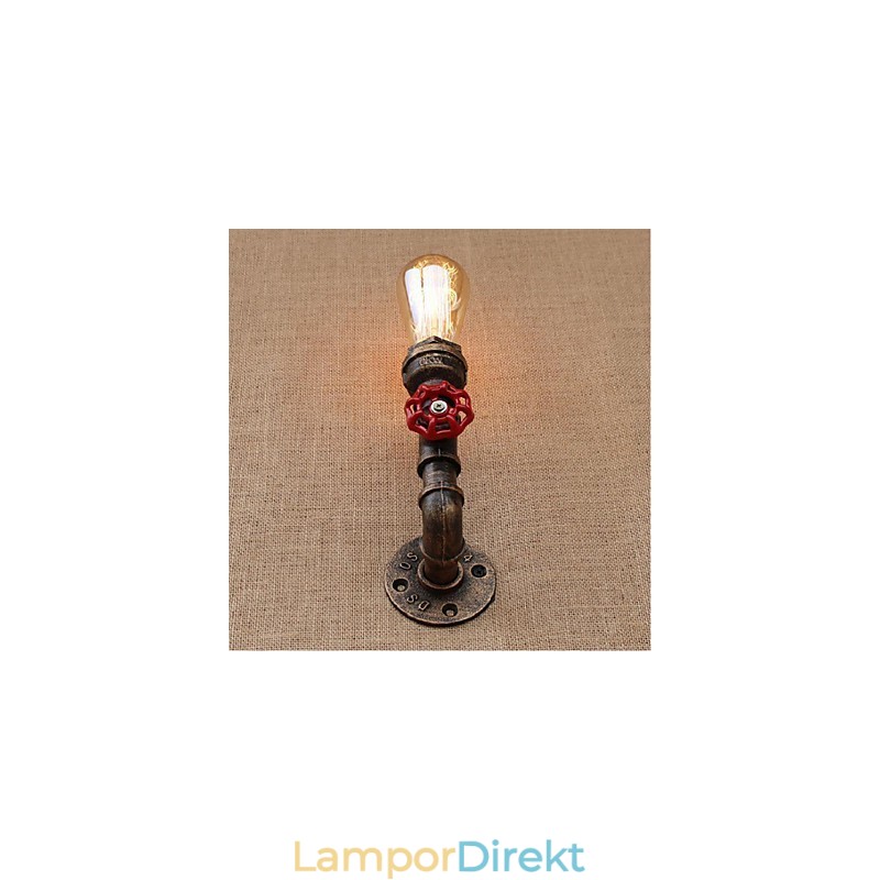 Nostalgi Enkel Vattenpipa Dekorativ Liten Vägglampa Vägglampa