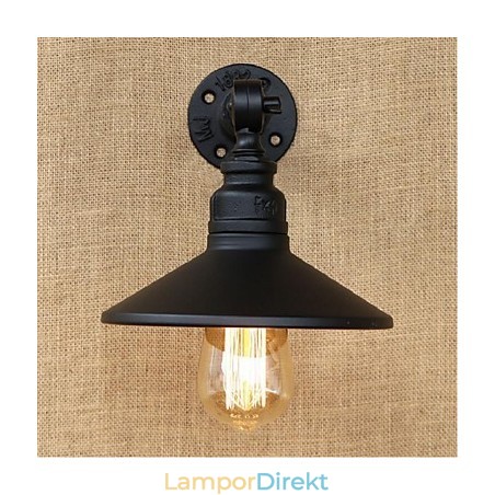 Industrial Style Nordic Water Pipe Vägglampa Vägglampa Svart Industrial Style Nordic Water Pipe Vägglampa Vägglampa Svart
