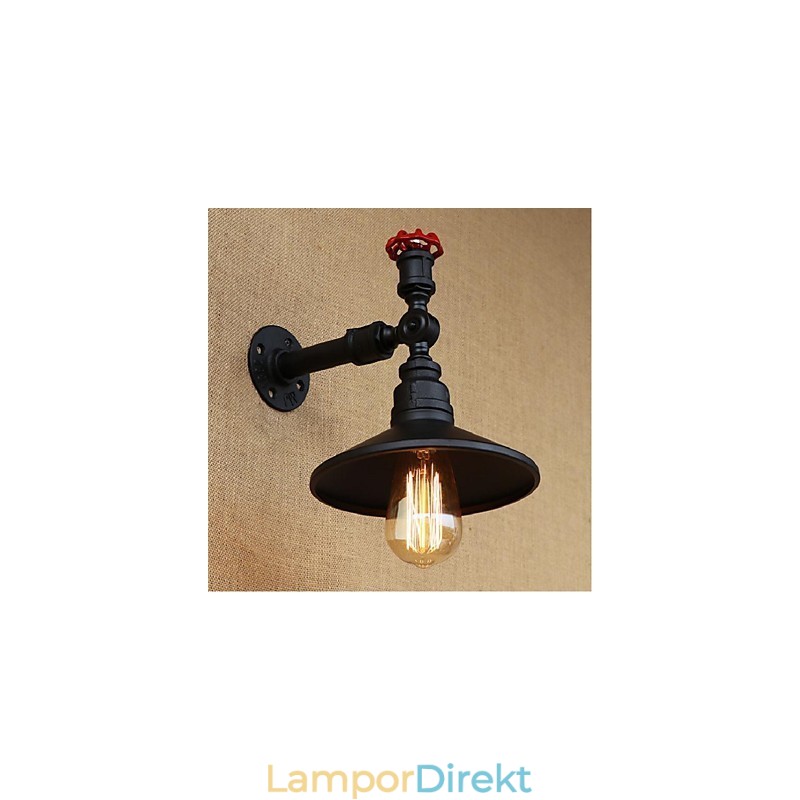 Rustik Lodge Målningsfunktion För Ambient Light Wall Sconces Wall Light Black
