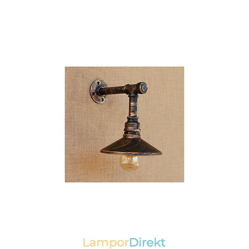 Rustik Lodge Country Antik Mässing Funktion För Ambient Light Wall Sconces Wall Light