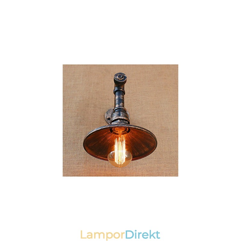 Rustik Lodge Country Antik Mässing Funktion För Ambient Light Wall Sconces Wall Light
