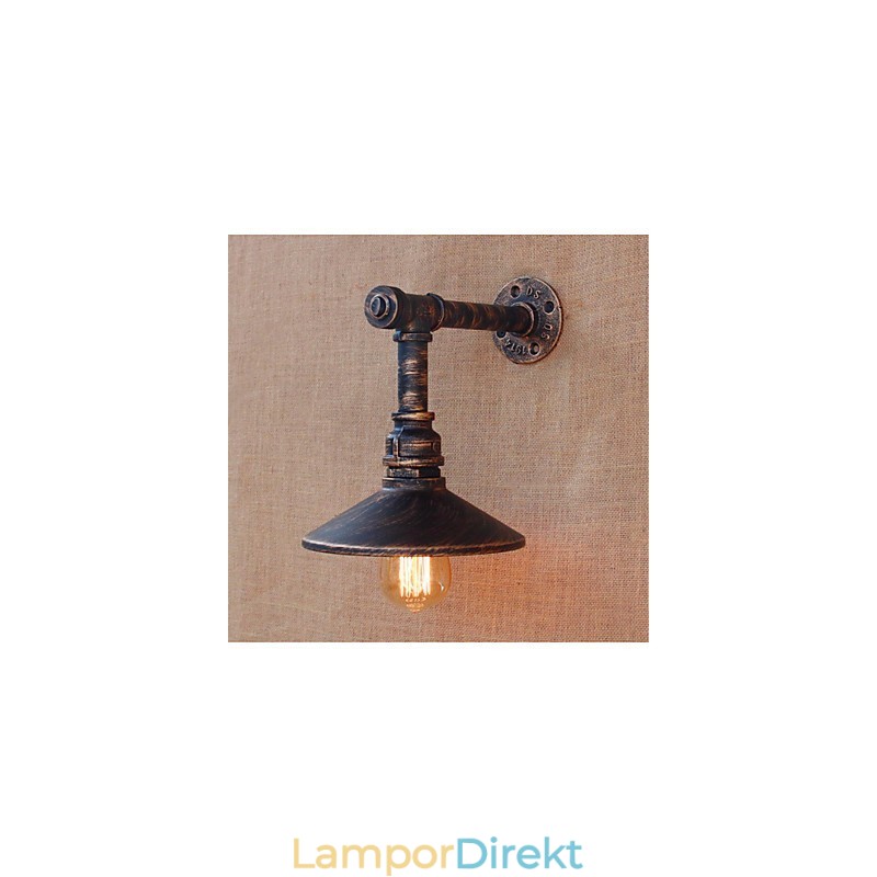 Rustik Lodge Country Antik Mässing Funktion För Ambient Light Wall Sconces Wall Light
