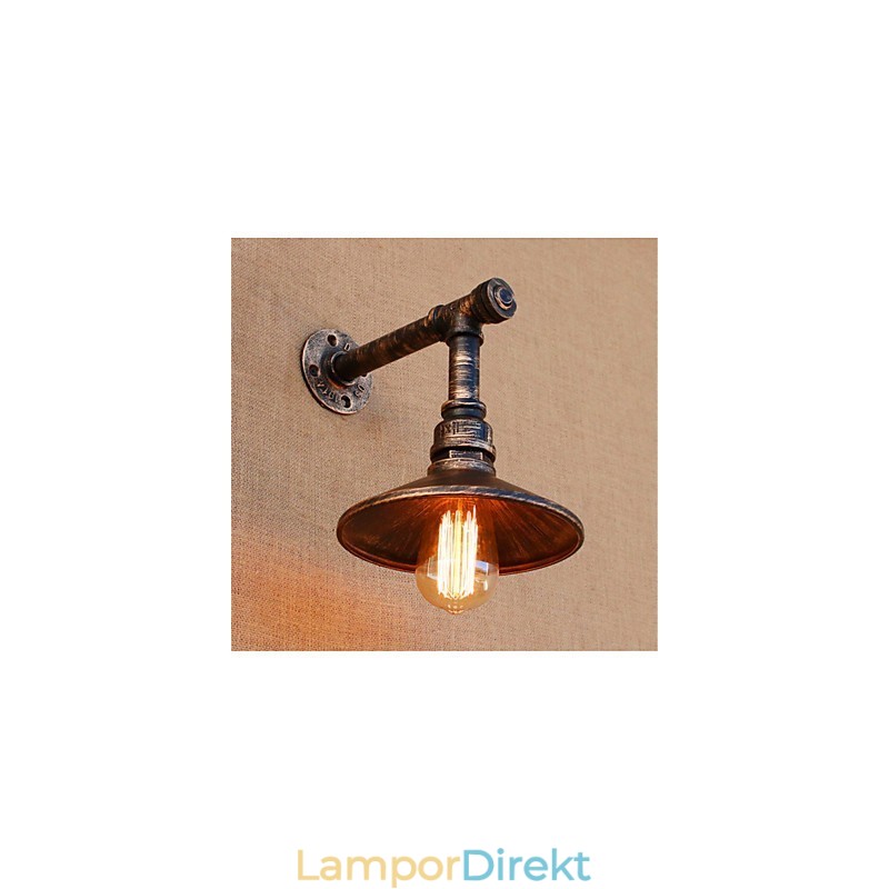 Rustik Lodge Country Antik Mässing Funktion För Ambient Light Wall Sconces Wall Light