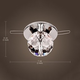Modern Och Modern Kristall Mini Style Chrome Metal Flush Mount